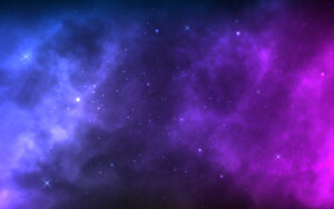 space background in blue and purple