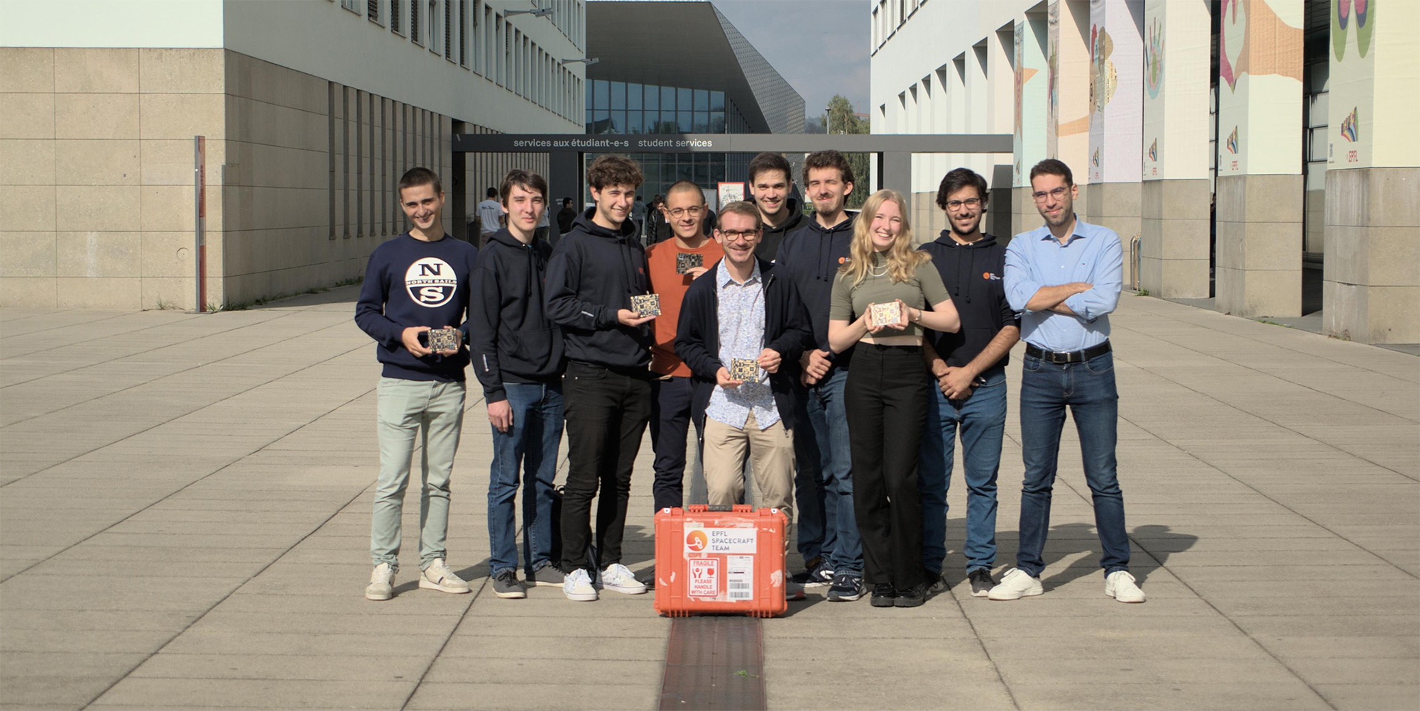 Group photo of the EPFL Spacecraft Team