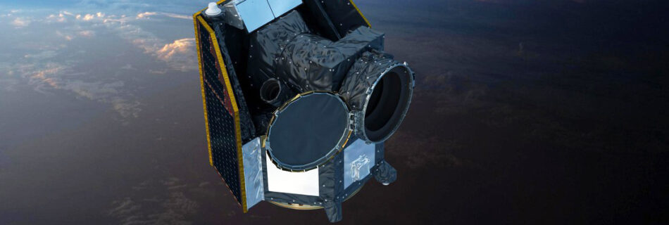 CHEOPS satellite 3D model in space
